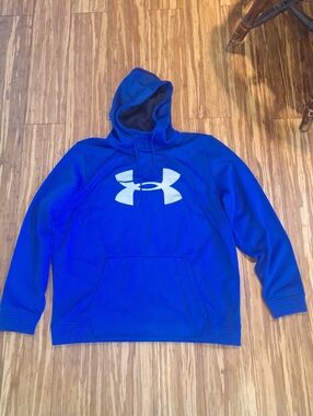 Mens Xl Underarmour Bkue Hoodie